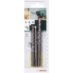 Bosch 2609256908 Concrete Drills Set SDS-QUICK 5 to 8mm 3-pcs