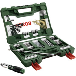 Bosch 2607017195 Universal Drill Set TiN V line 91 pcs Rapid Online