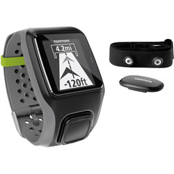 Tomtom Multisport GPS Heart Rate Monitor Watch With Chest Strap Dark Grey
