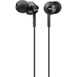 Sony MDR-EX110, In-Ear Ear-Bud, Black