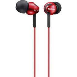 Sony MDR-EX110, In-Ear Ear-Bud, Red