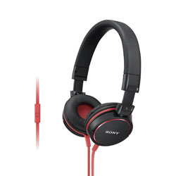 Sony MDRZX610APR.CE7 Hi-Fi Headphones Black, Red
