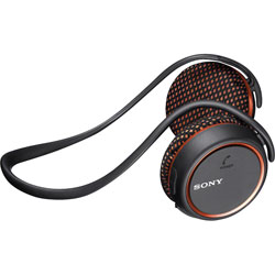 Sony MDR-AS700BTD, Sports Bluetooth Headset with NFC, Black, Orange