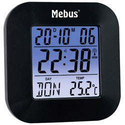 Mebus 51510 Radio Alarm Clock - Black