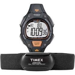 Timex T5K720 Ironman Road Trainer (Black, Orange)