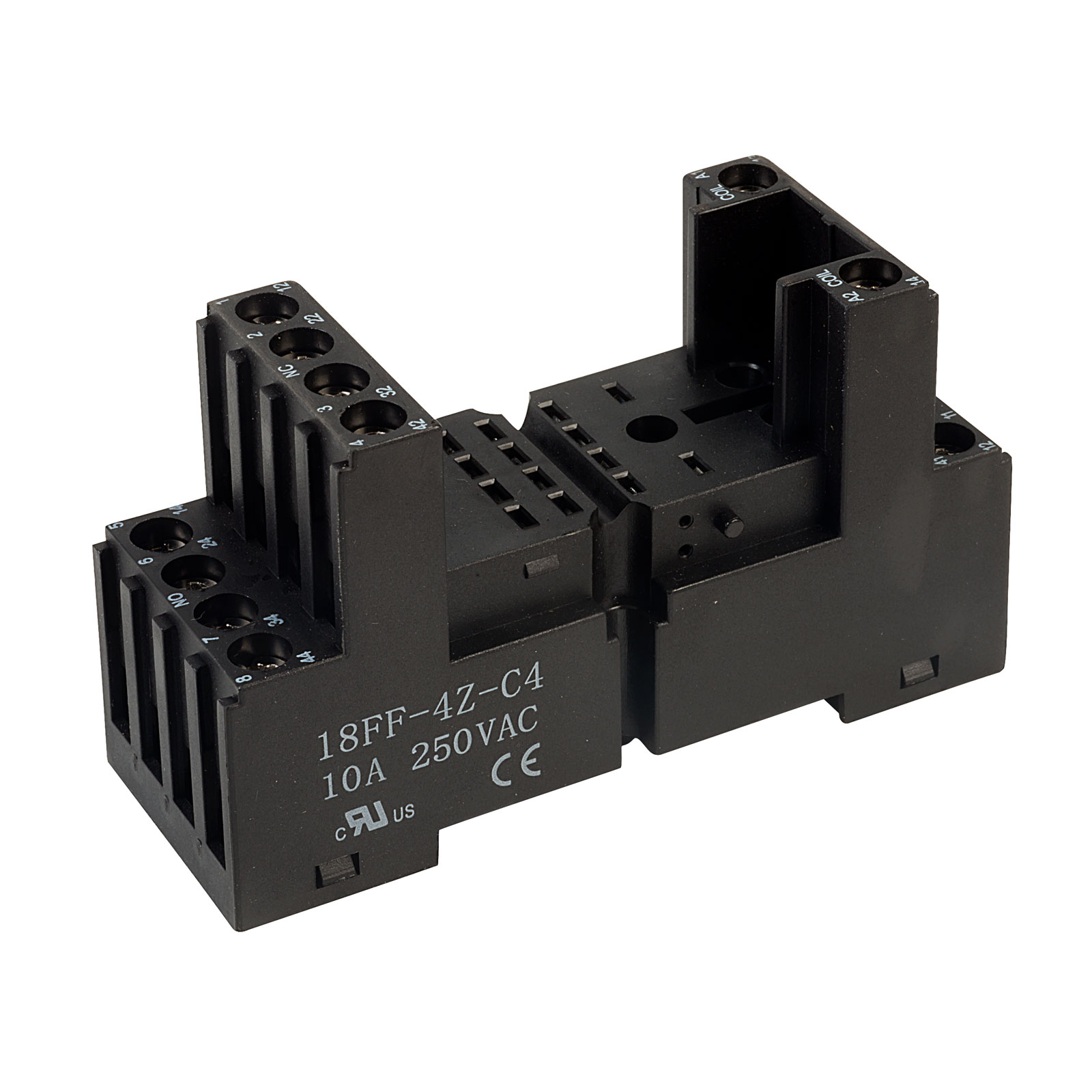 Hongfa 18FF4ZC4 14 Pin Din Rail Mount Relay Bases Rapid Online