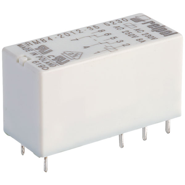 RM84-2012-35-5230 Relais elektromagnetisch DPDT USpule 230VAC 8A/250VAC 8A REL