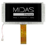 Midas MCT062A6W640320LWL 6.2 TFT Display 3.3V Monochrome Parallel / SPI