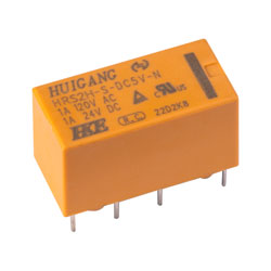 R-TECH 616288 RTD27 High Sensitivity Signal Relay 5VDC DPDT 1A 20.3×9.9×11.4mm