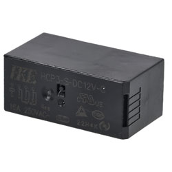 R-TECH 616304 RT115F Low Profile PCB Power Relay, SPDT 12VDC 16A