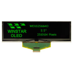 Winstar WEX025664DGPP3N00000 OLED Display 256x64 Green/Black 5.5