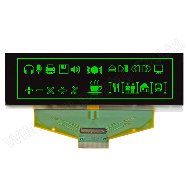 Winstar WEX025664BGAP3N00000 OLED Display 256x64 Green/Black 3.12
