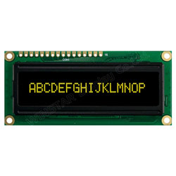 Winstar WEH001601BLPP5N00100 OLED Display 16x1 Yellow on black 2.25