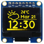 Winstar WEA009664BLAP3N00000 OLED COG 96x64 Yellow 1.1 PCB Antiglare Polariser