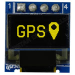 Winstar WEA006432ALPP3N00000 OLED COG 64x32 Yellow 0.49" on PCB