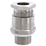 Wiska 50108027 Cable gland shockproof with seal 1/2" NPT Brass (Ni-plated) Ecru