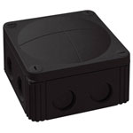 Wiska 10060648 Junction box (L x W x H) 110 x 110 x 66 mm Black IP66/IP67