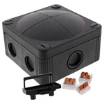 Wiska 10109673 Junction box (L x W x H) 95 x 95 x 40 mm Black IP66/IP67