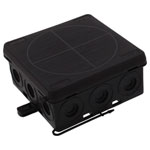 Wiska 10109587 Junction box (L x W x H) 86 x 86 x 41 mm Black IP55
