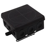 Wiska 10109588 Junction box (L x W x H) 86 x 86 x 41 mm Black IP55