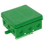 Wiska 10109593 Junction box (L x W x H) 86 x 86 x 41 mm Green IP55