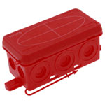 Wiska 10109582 Junction box (L x W x H) 86 x 44 x 41 mm Red IP55