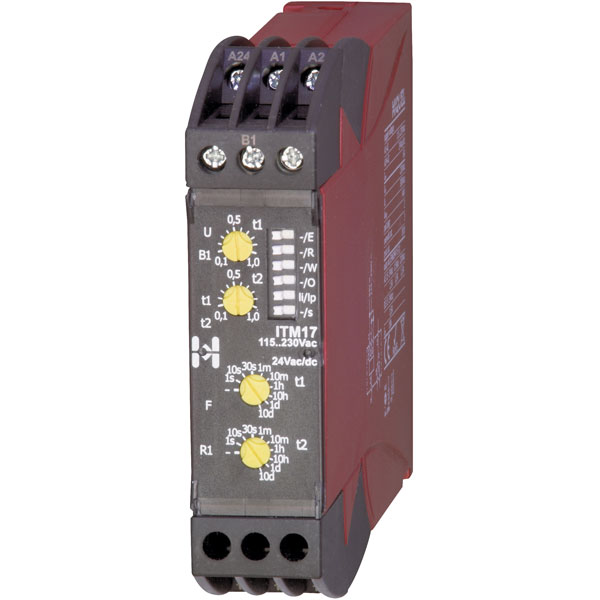 Hiquel ITM 17 Time Delay Relay Timer 1 Changeover 24 VDC/AC 115-230 VAC