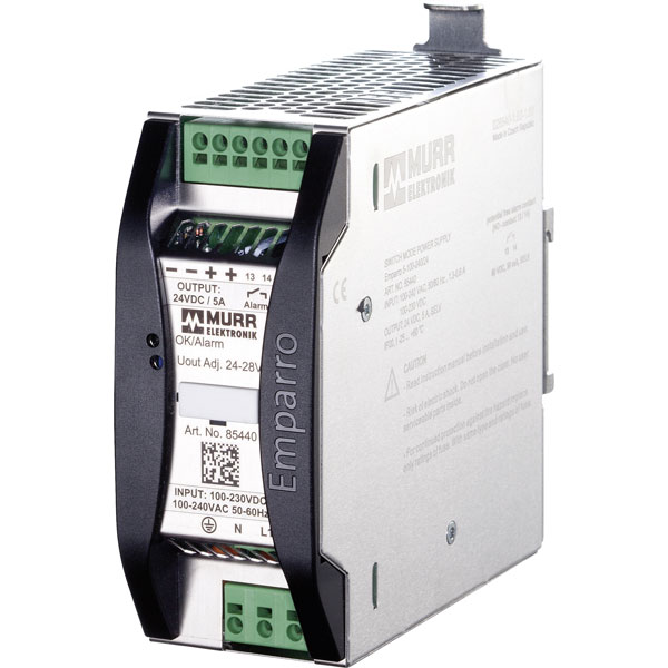 Murr Elektronik 85434 DIN Rail Power Supply 1 Phase 120W 10A | Rapid ...