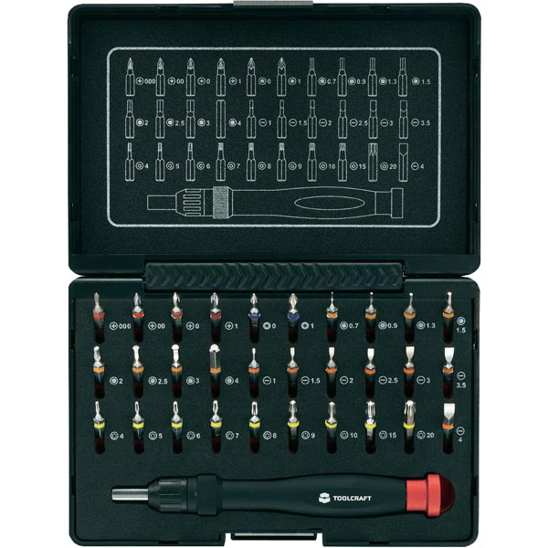 Click to view product details and reviews for Toolcraft 809204 Micro Bit Set Including Ratchet Handle 31 Piece.