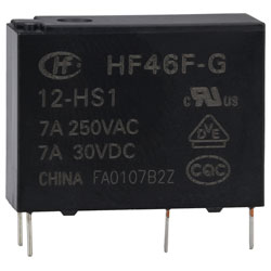 Hongfa HF46F-G/012-HS1 PCB Mount Relay 12V DC SPST