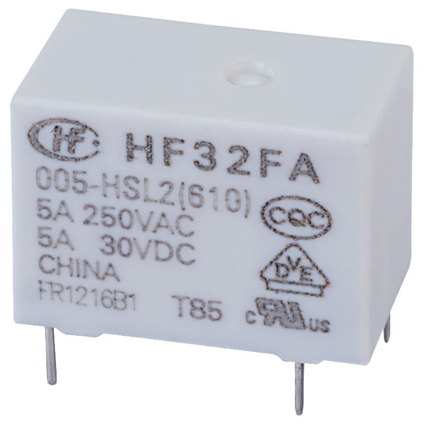  HF32FA/005-HSL2 (610) PCB Mount Relay 5V DC SPST