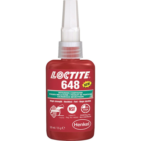 Loctite 1804416 648 High Strength High Temperature Fast Cure 50ml 