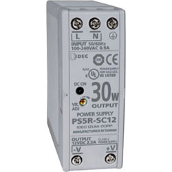 Idec PS5R-SC24 Slim Line DIN Rail Power Supply 24VDC 1.25A 30W 1-Phase