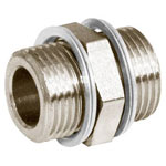 Norgren 160202828 Metric/ISO G Nipple Adaptor G1/4 to G1/4 Threads 8mm Bore