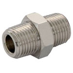 Norgren 150204848 ISO R Nipple Adaptor R1/2 to R1/2 Bevelled Threads 15mm Bore