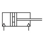 Norgren RM/8010/M/25 ø10mm Magnetic Piston Double Acting M5 Port 25mm Stroke