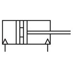 Norgren RM/8010/M/50 ø10mm Magnetic Piston Double Acting M5 Port 50mm Stroke