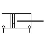 Norgren RM/8016/M/25 ø16mm Magnetic Piston Double Acting M5 Port 25mm Stroke