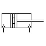 Norgren RM/8025/M/25 ø25mm Magnetic Piston Double Acting G1/8 Port 25mm Stroke