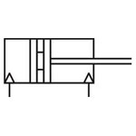 Norgren RM/8025/M/50 ø25mm Magnetic Piston Double Acting G1/8 Port 50mm Stroke