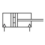 Norgren RM/8025/M/160 ø25mm Magnetic Piston Double Acting G1/8 Port 160mm Stroke