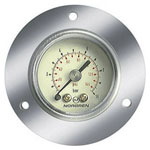 Norgren 18-013-877 Pressure Gauge Panel Mount 0-10 Bar ø40mm G1/8A Rear Port