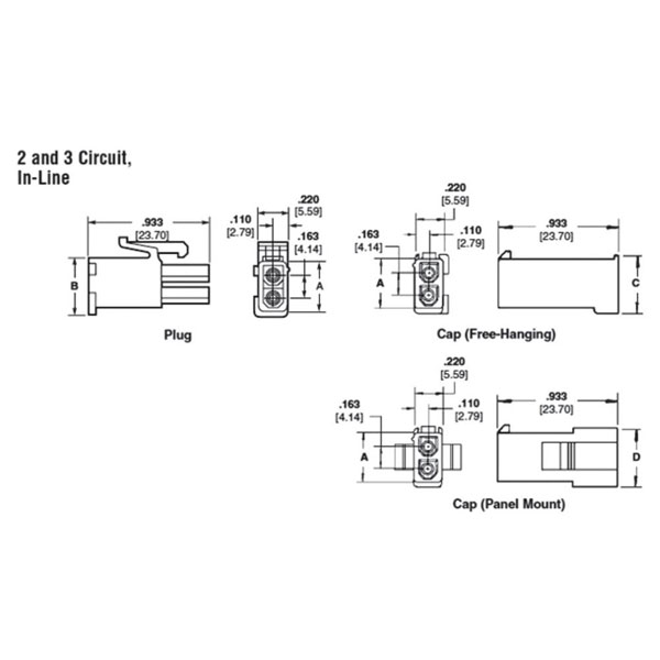 TE 794894-1 Mini Universal Mate-N-Lok Socket Housing 1 x 2P Natural ...