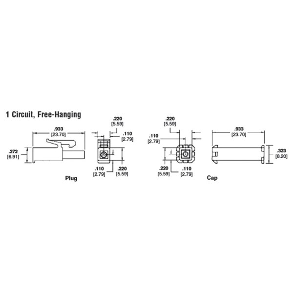 TE 794896-1 Mini Universal Mate-N-Lok Pin Housing Sealed 1 x 2P Natural ...