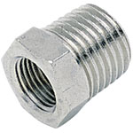 ICH 20804 Reducing Connector R3/8 Ext. Thread G1/4 Int. Thread 60 bar Brass NP