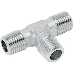 ICH 40106 ISO R T Connector R1/2 External Threads 60 bar Brass NP