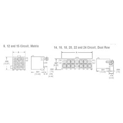 TE 1-770874-1 Mini Universal Mate-N-Lok Male Header Vertical Gold 2x2P Natural