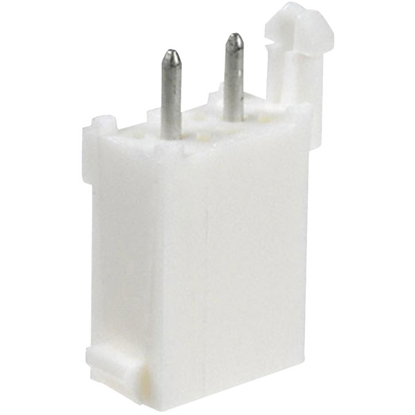 TE 1-770166-0 Mini Universal Mate-N-Lok Male Header Vertical Tin 1 x 2P White