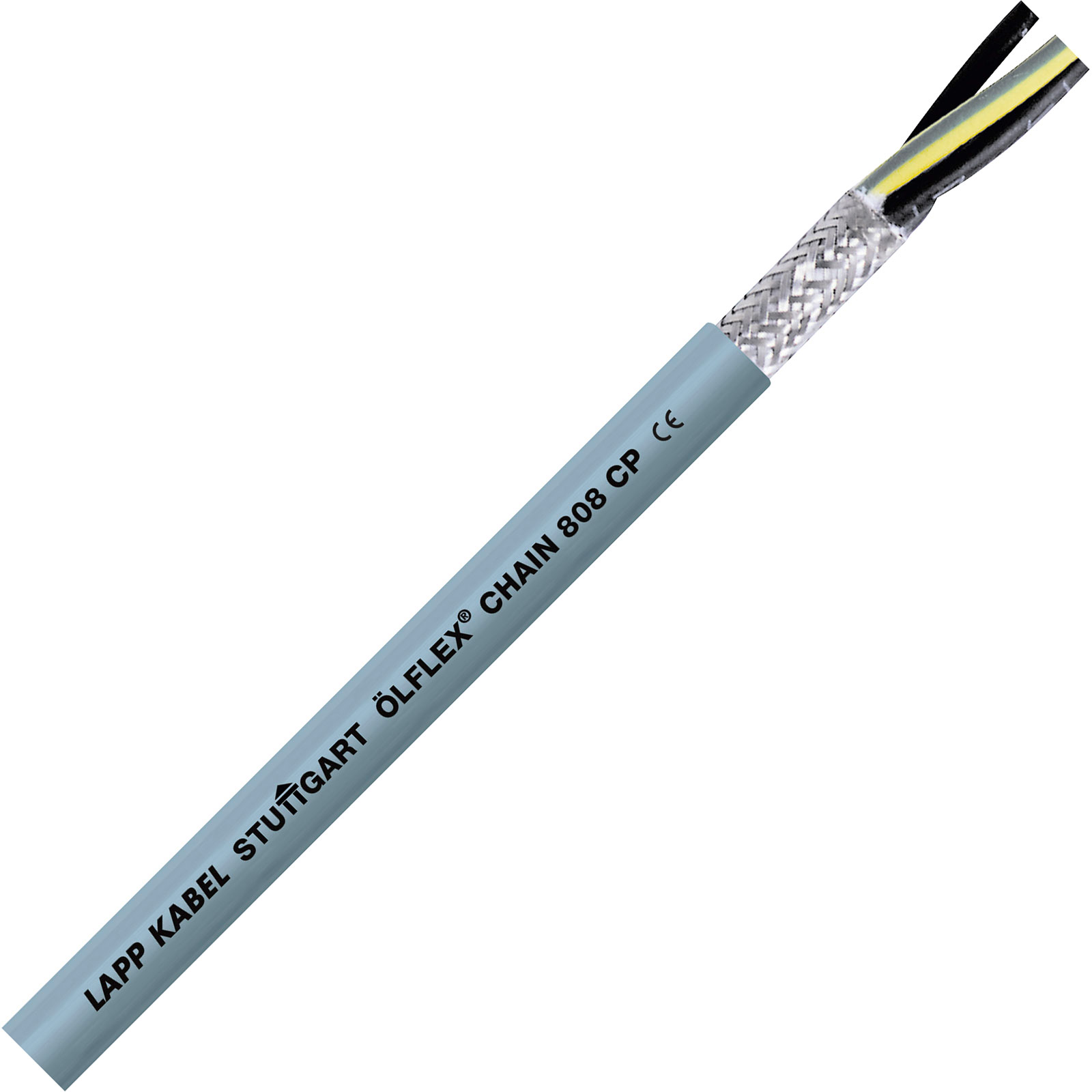 LAPP 1027751 ÖLFLEX® CHAIN 808 CP Grey Drag Chain Cable 2 x 0.5mm² No ...