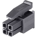 TE 2-794617-4 Micro Mate-N-Lok Socket Housing 2 x 12P Black